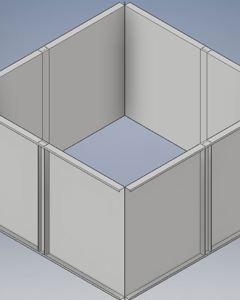 Extension for agro silo  Type 125 H880mm galv. M&M